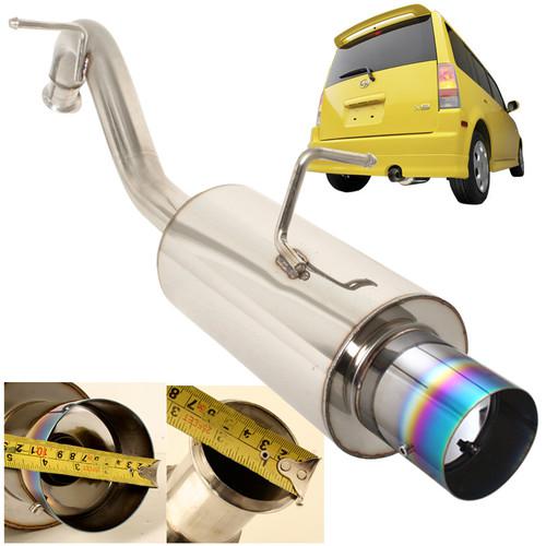 2004-2007 scion xb axleback muffler 'n1 4" rainbow tip