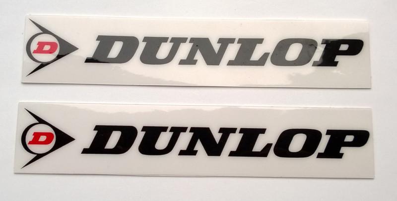 2 x dunlop decals mx stickers motocross offroad atv quad