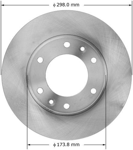 Bendix prt5881 front brake rotor/disc-disc brake rotor