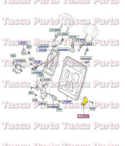 Brand new oem rear seat back hinge 2004-2007 ford focus # 1s4z-54613b91-ab