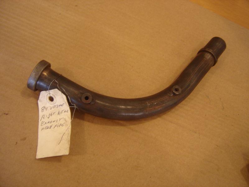 1984 honda vf700 vf 700 right rear exhaust pipe  ---inv#c-r70