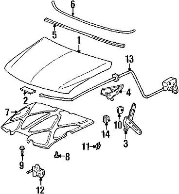 Gmc 15142953 genuine oem factory original release cable