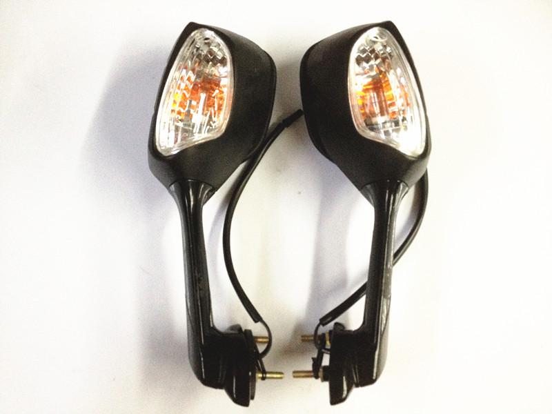 Mirrors gsxr 1000 gsxr1000  09-10 2009 2010 integrated turn signals black new