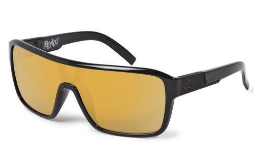 Dragon the jam remix sunglasses, black gold frame/gold ionized lens