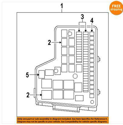 Dodge oem rl692123ag fuse box-fuse & relay box