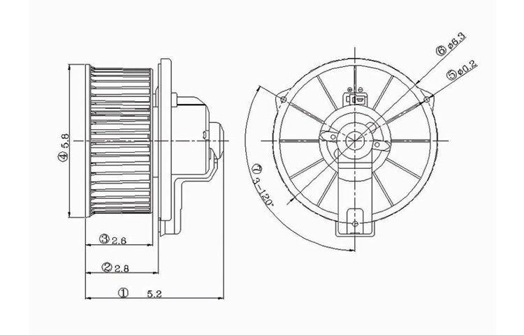 Replacement blower motor asy mitsubishi eagle mazda toyota pickup 8710342020