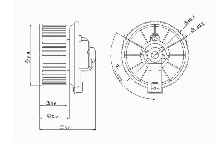 Replacement blower motor asy dodge dakota chrysler new yorker plymouth 5015865aa