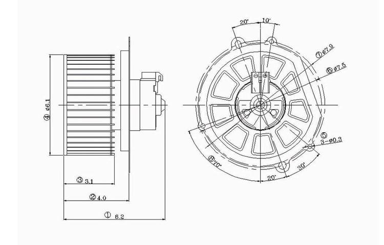 Replacement blower motor assembly 95-98 1995-1998 ford windstar f68z19805fc