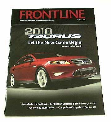 2009 ford frontline brochure 2010 10 taurus sho f150