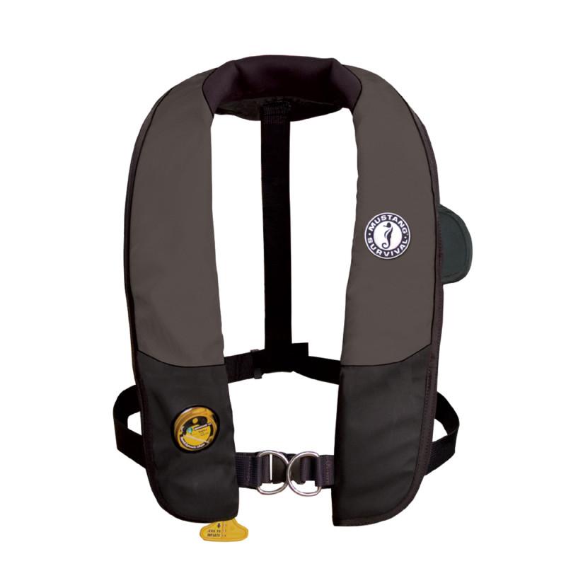 Mustang deluxe auto hydrostatic inflatable pfd w/harness universal md3184-u-bk/c