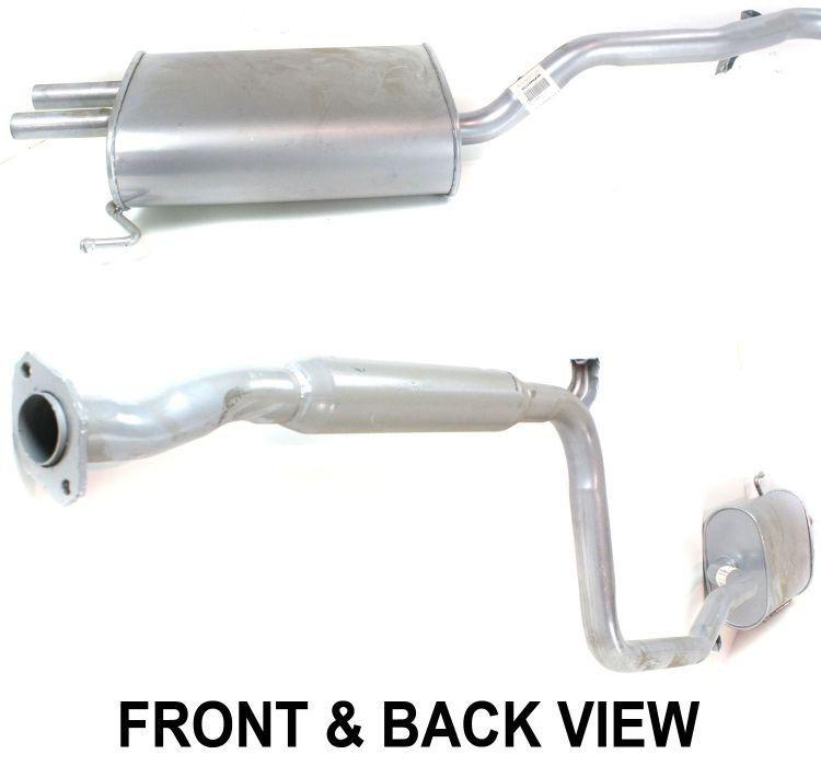 Muffler, aluminized steel, natural finish