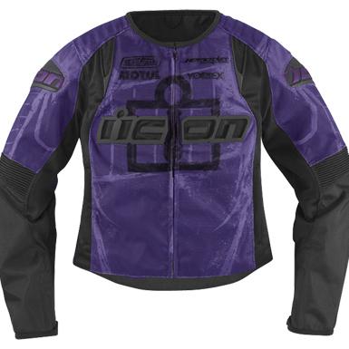 Icon jacket womens overlord t1 purple md 2822-0460