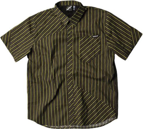 Fly racing stripe short sleeve shirt