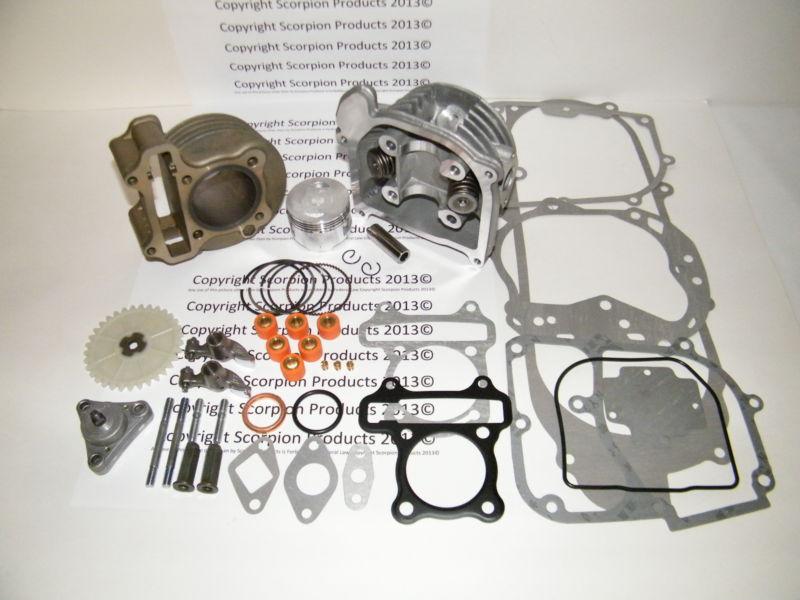 100cc big bore performance kit, big valve performance head, 50mm bore, 139qmb 