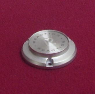 Reaction wheels silver custom wheel center cap #323 cap (1)