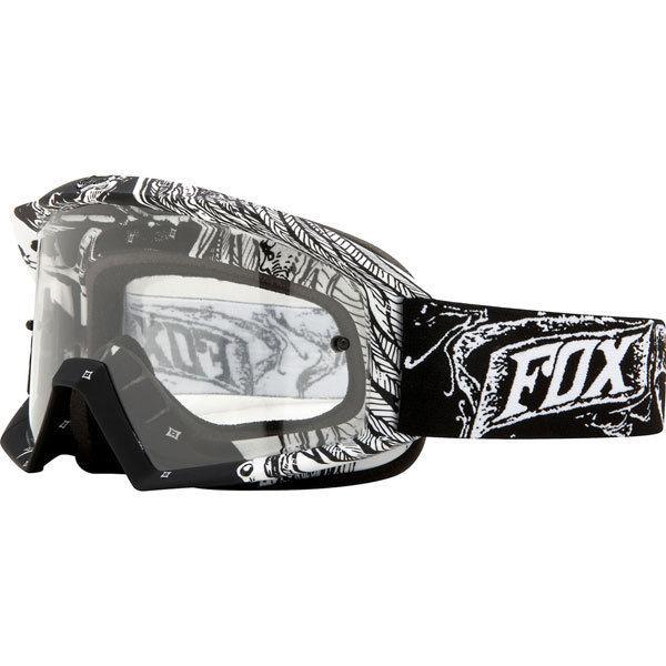 Black fox racing main mx in the black goggles