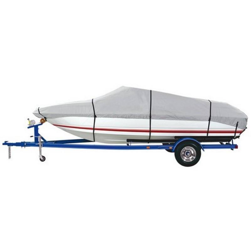 Dallas manufacturing co. universal boat cover model e fits 20-22' grey color