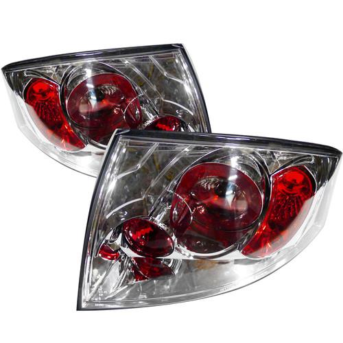 1999 - 2012 audi tt chrome clear red tail lights pair