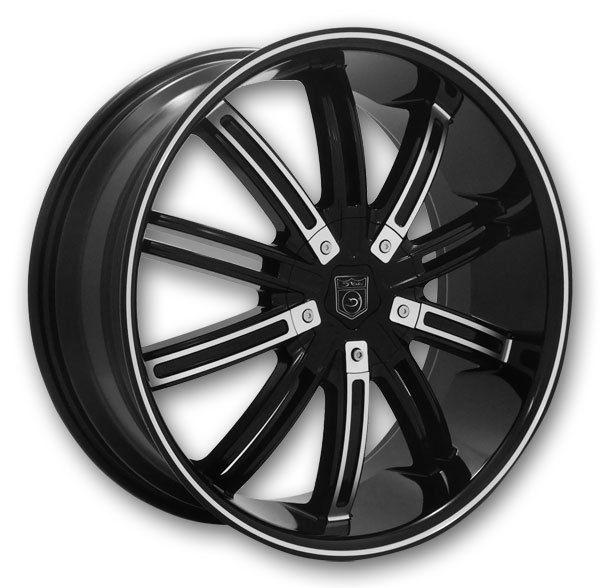 Dvinci agio 20x8.5 black machine line 5x112 +40mm 74.1mm