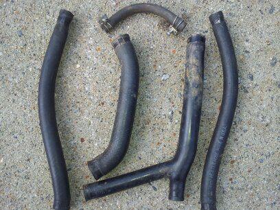 1988 honda cr 125 cooling system hose set