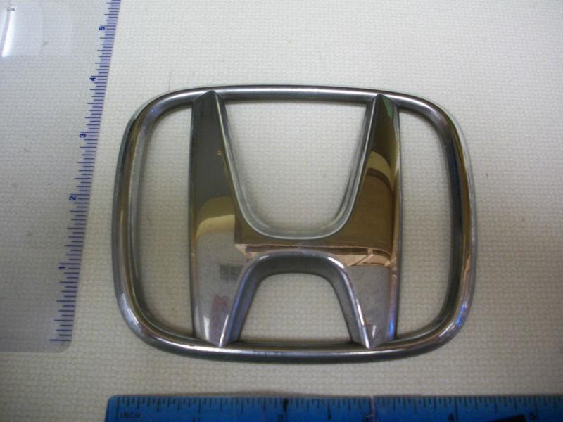 Honda h emblem symbol chrome bagde oem original used w free shipping  