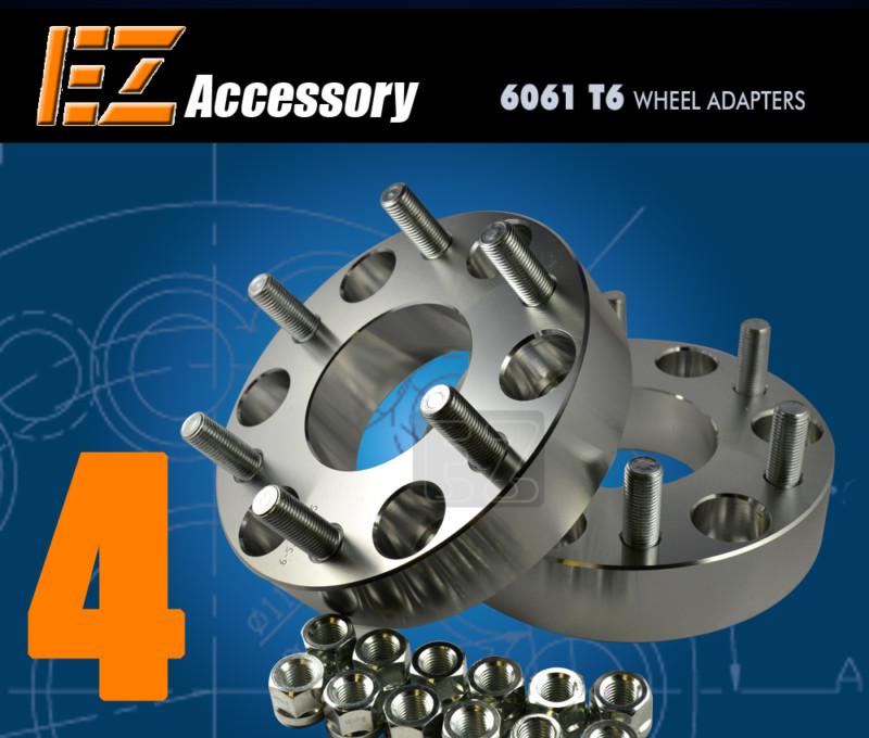 4 wheel billet adapters 6 lug chevy gmc spacers 1.5"