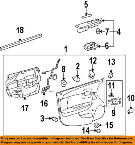 Chevrolet gm oem 15823977 front door-lock switch