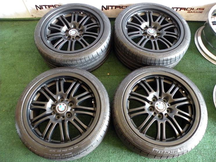 18" factory bmw e46 m3 wheels oem 325 328 330 335 e90 e91 e92 e93 tires 19 black
