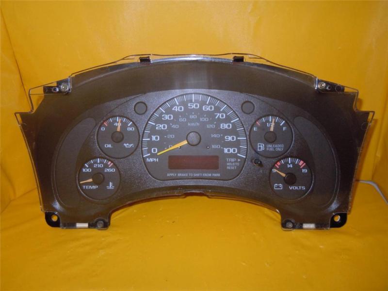 99 00 safari chevrolet van gmc van speedometer instrument cluster dash 170,484