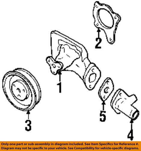 Mazda oem b36615165 engine coolant pipe gasket/water connection gasket