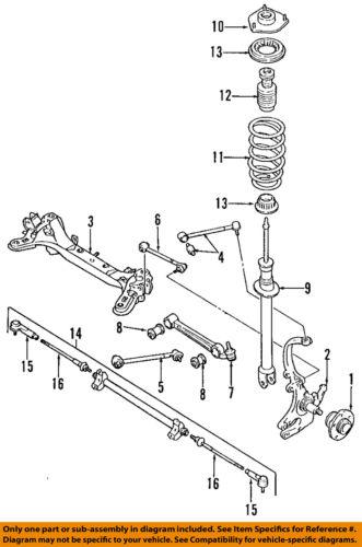 Mazda oem t00328700j9u suspension strut assembly/rear strut