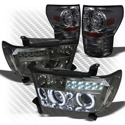 07-13 tundra smoked ccfl projector headlights + philips-led perform tail lights
