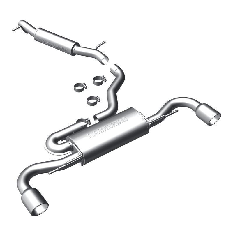 2008-2009 audi tt quattro 3.2l cat-back system magnaflow sport series exhaust