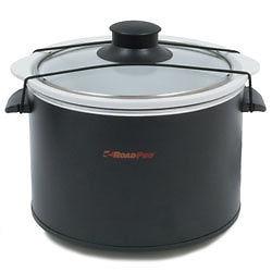 Roadpro 12-volt 1.5 quart slow cooker, black, crock pot