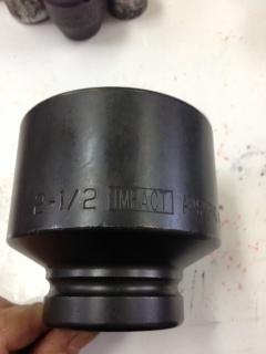 Armstrong 1" drive 2-1/2" 6pt. impact socket usa 22-080