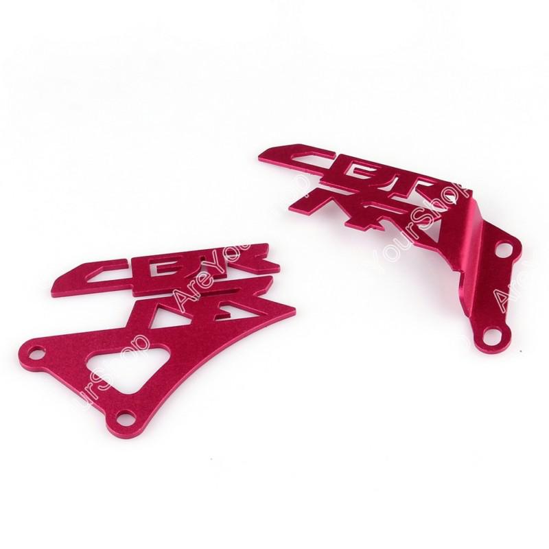 Foot peg heel plates guard for honda cbr600rr 2003-2013 red