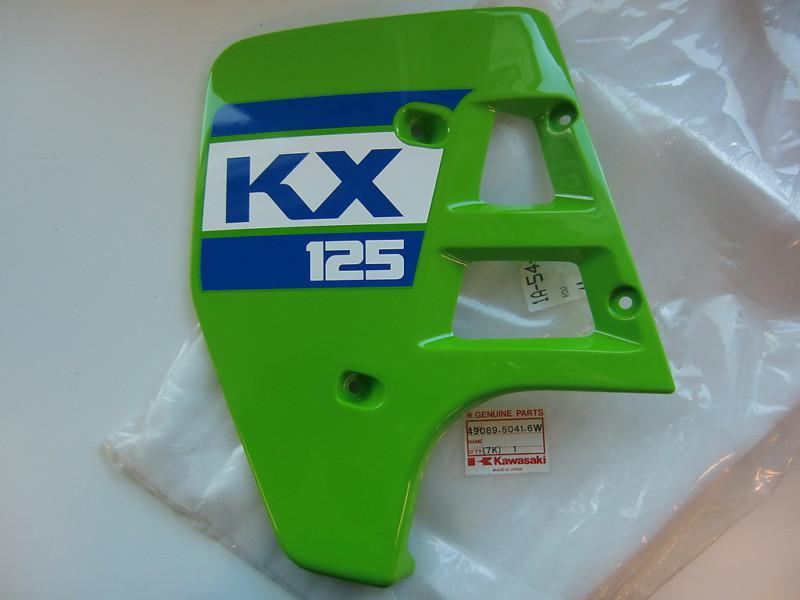 Kawasaki kx125 kx 125 f1 -88 1988 shroud 49089-5041-6w nos