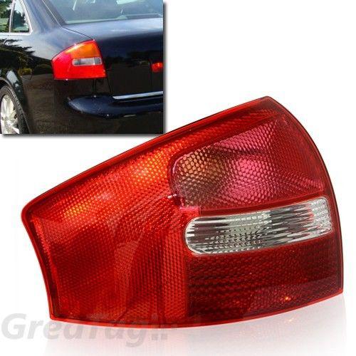 1998-2001 audi a6 c5 red clear lens rear turn signal tail light lamp left