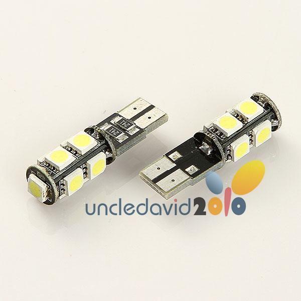 2pcs t10 9 smd 5050 canbus error free car led smd light interior bulb white