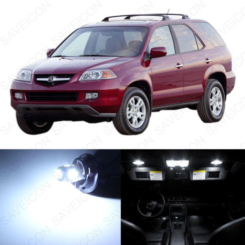 13 x xenon white led interior lights package for 2001 - 2006 acura mdx