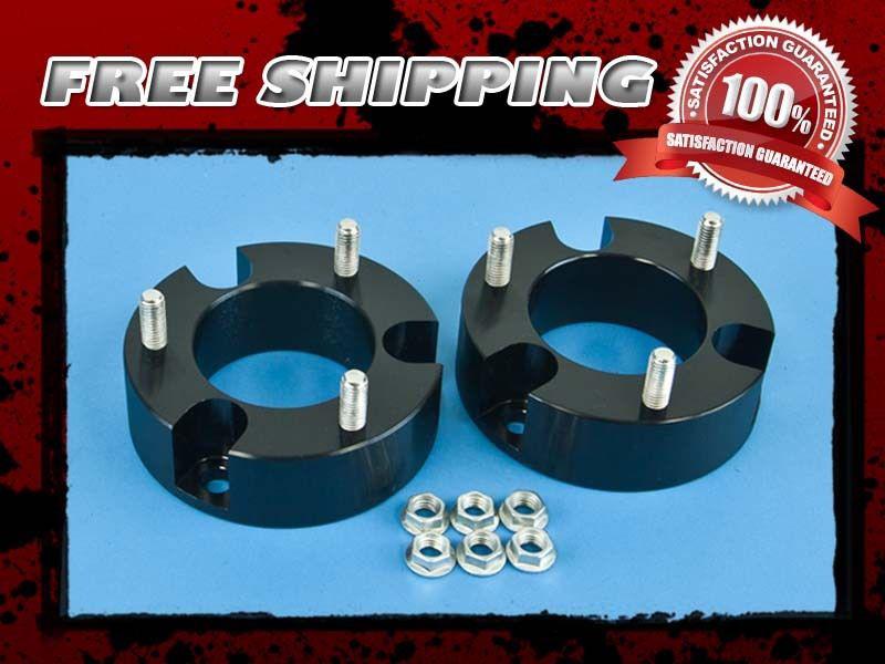 Black aluminum block lift kit front 3" coil spacer 4wd 4x4