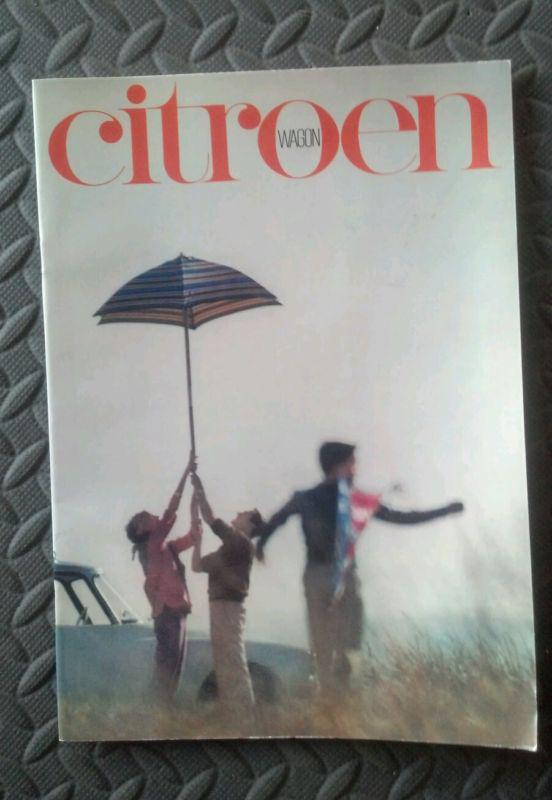 1960' s citroen wagon sales brochure nice original