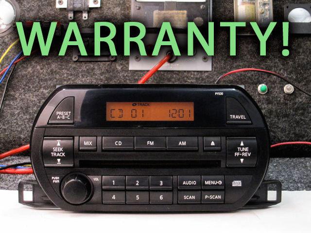 Nissan altima cd disc player radio stereo 02 03 04 wrnty! two white plugs cy520