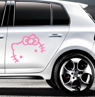 Sanrio hello kitty logo face car motor truck auto vinyl sticker graphic decal #p