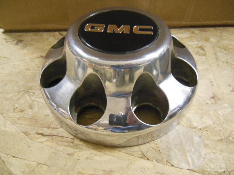 Gmc 8 lug chrome wheel center cap size 8 5/16" od