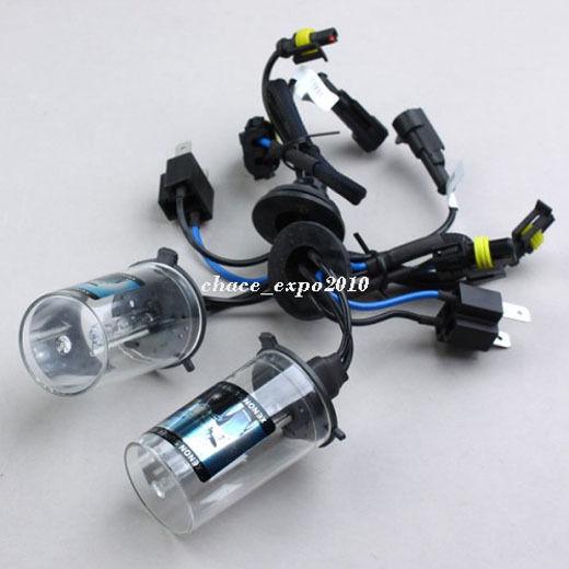 2x hid xenon car bulb lamp light h4-1 h4hi 12000k 35w