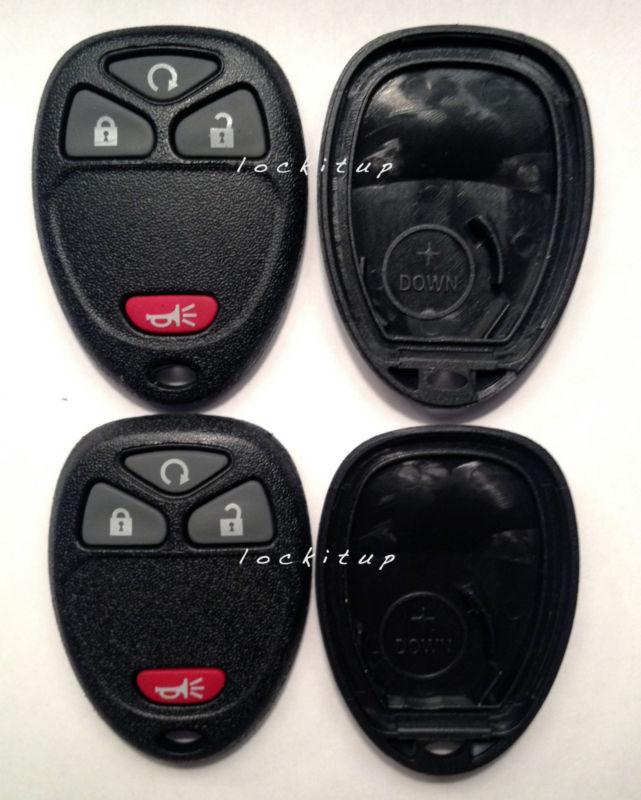 Two new gm remote start key fob keyless entry case and pad