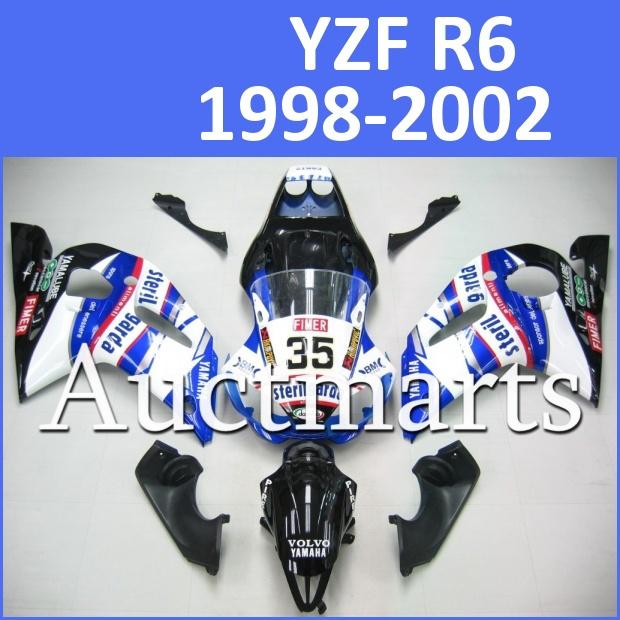 Fit yamaha yzfr6 98 99 00 01 02 yzf r6 1998 1999 2000 2001 2002 fairing d11 h19