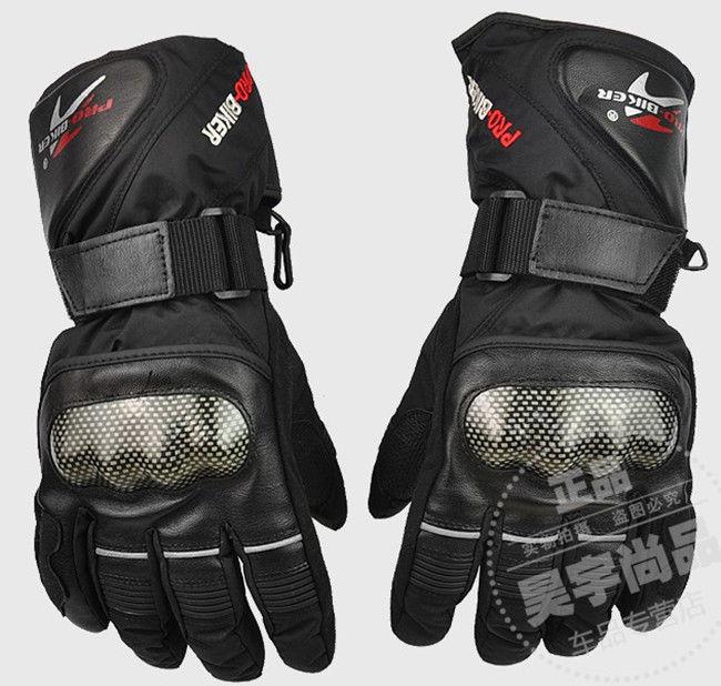  men's pro-biker motorcycle winter drop resistance racing thickening gloves m