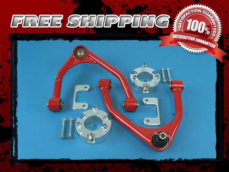 Silver coil spacer block control arm lift kit front 4" 4x2 2wd 4x4 4wd